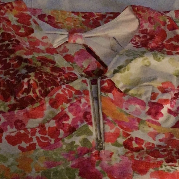GUESS BRIGHT MULTI COLORED ABSTRACT FLORAL DRESS - Picture 4 of 6